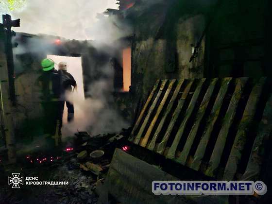 На Кіровоградщині ліквідовано десять пожеж, на одній з яких виявлено тіло жінки